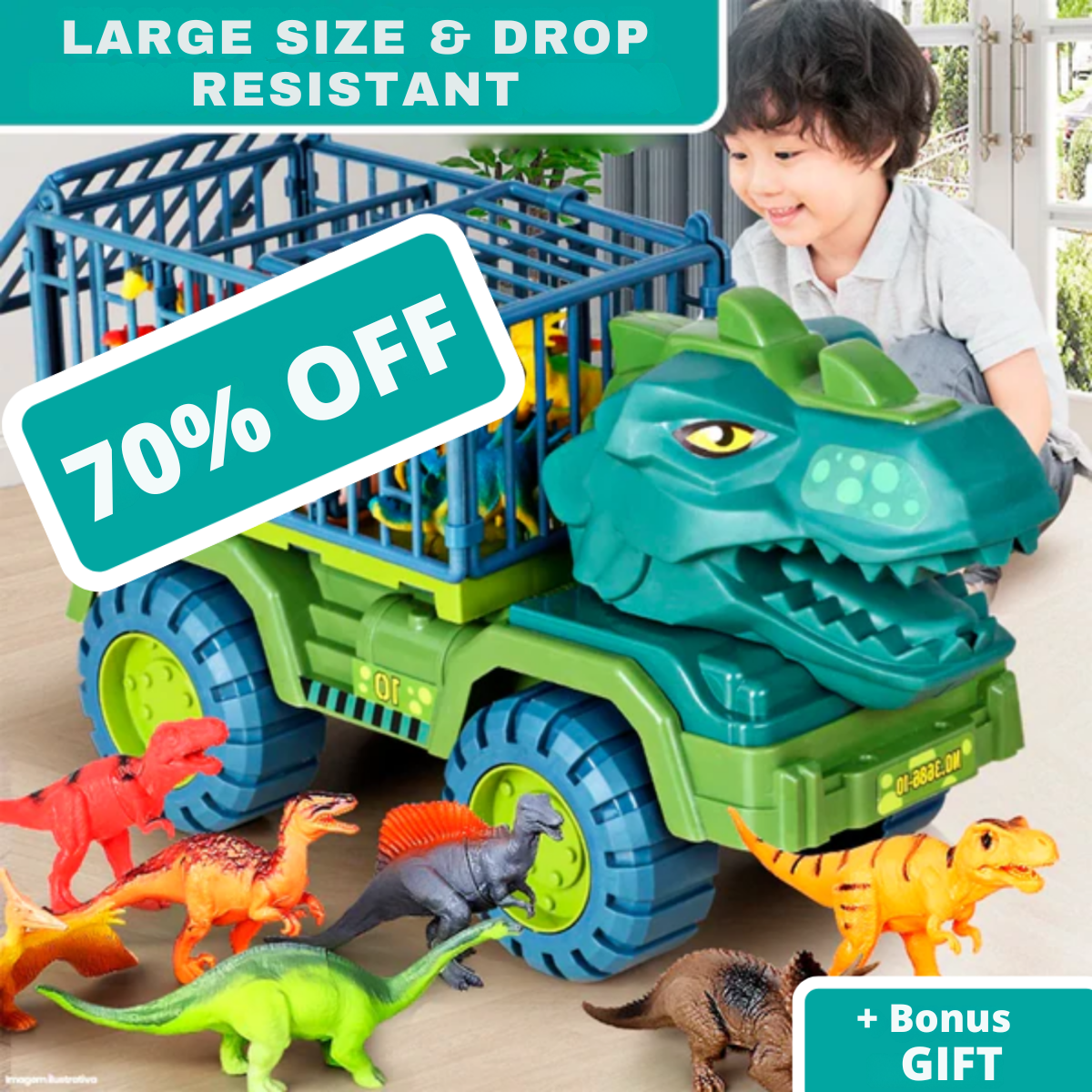 Tyrannosaurus Rex Truck + Bonus Gift